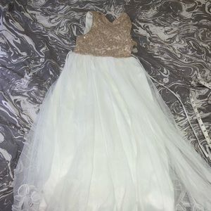 Gold/white sequin Dress👗